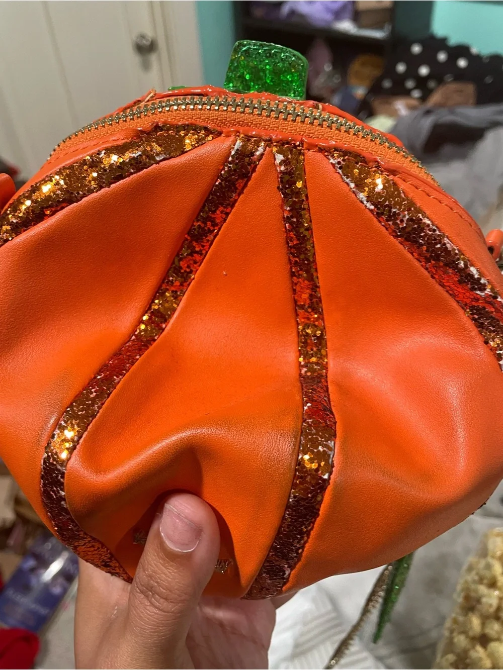 Betsey Johnson pumpkin purse - Picture 3 of 5